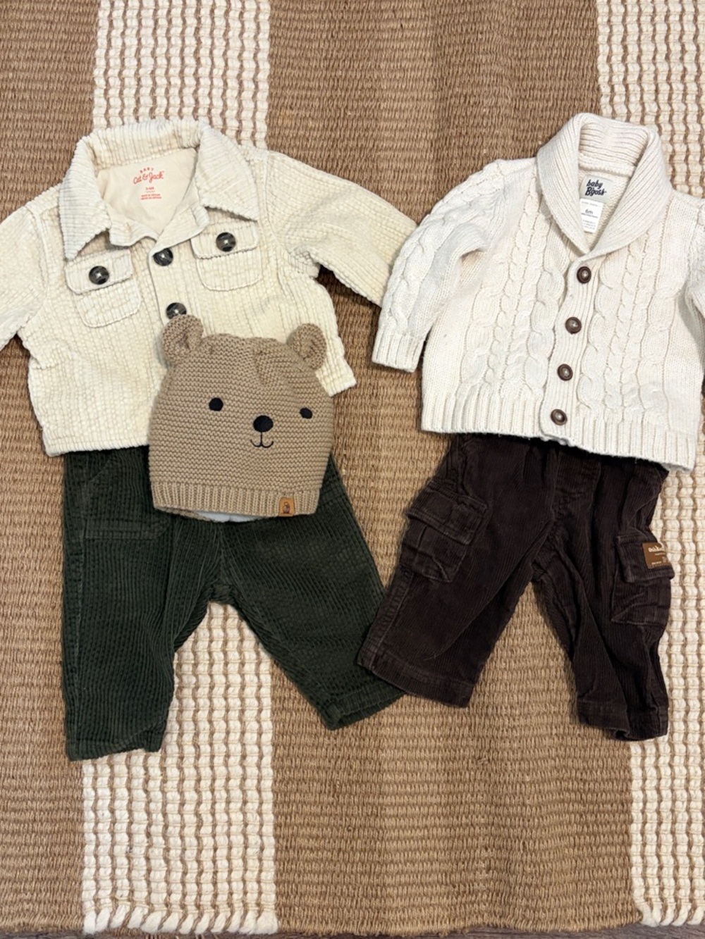 3-6 month Boys Cozy Fall Bundle/ Osh Kosh, Cat&Jack, Old Navy